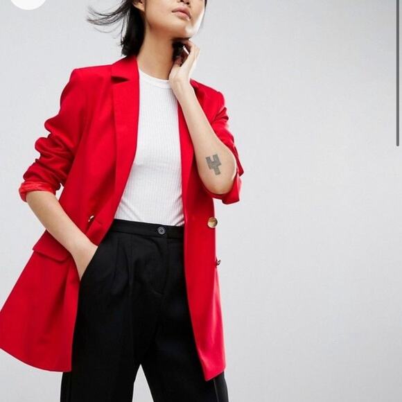 ASOS double button long line blazer 12 - Picture 1 of 4